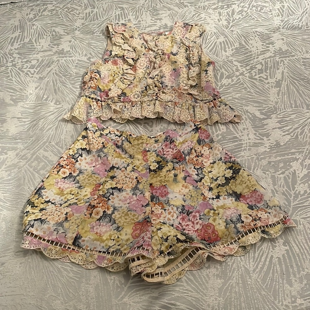 Zimmerman two piece summer set size 0